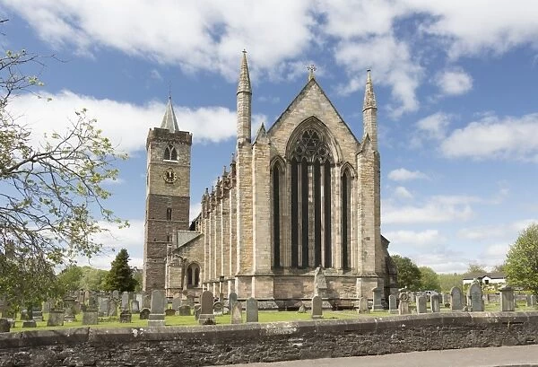 Dunblane Cathedral from the east, Dunblane, Stirling, Scotland, United Kingdom, Europe