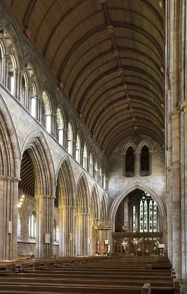 Dunblane Cathedral, interior looking east, Dunblane, Stirling, Scotland, United Kingdom