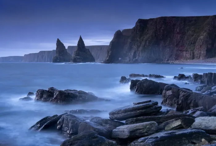 Framed Print : Duncansby Head and Sea Stacks at dawn, Caithness, Scottish Highlands, Scotland Framed Print : Duncansby Head and Sea Stacks at dawn, Caithness, Scottish Highlands, Scotland