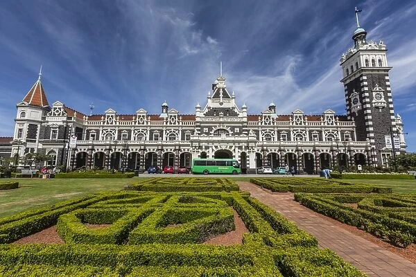 Dunedin Railway Station in Dunedin, Otago, South Island, New Zealand, Pacific