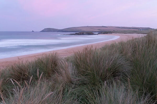 The dunes and beach at Constantine Bay, Cornwall, England, United Kingdom, Europe