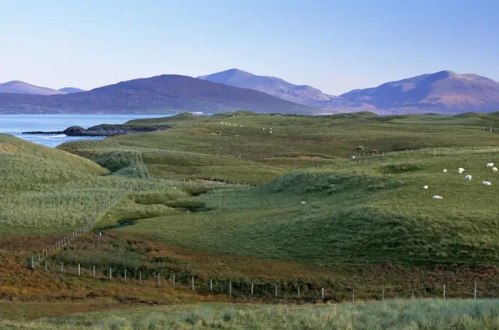 Framed Print : Dunes and machair Framed Print : Dunes and machair