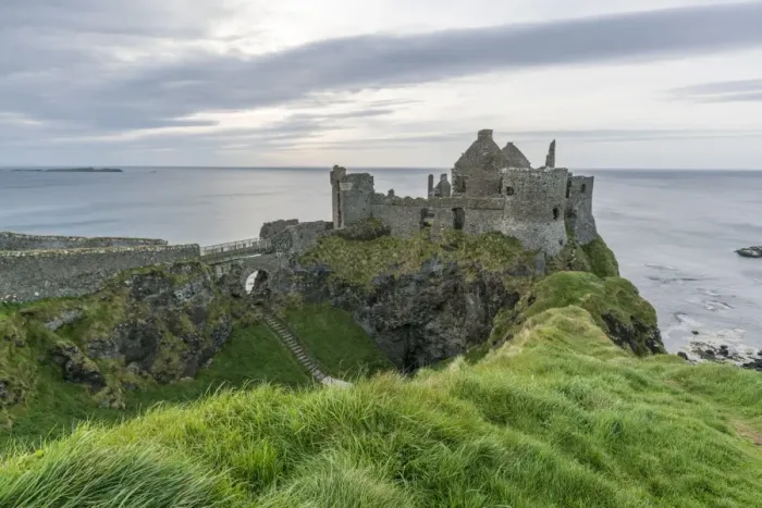 Framed Print : Dunluce Castle ruins, Bushmills, County Antrim, Ulster, Northern Ireland, United Kingdom Framed Print : Dunluce Castle ruins, Bushmills, County Antrim, Ulster, Northern Ireland, United Kingdom
