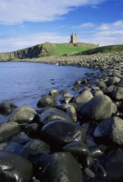Framed Print : Dunstanburgh Castle, Northumberland, England, United Kingdom, Europe
