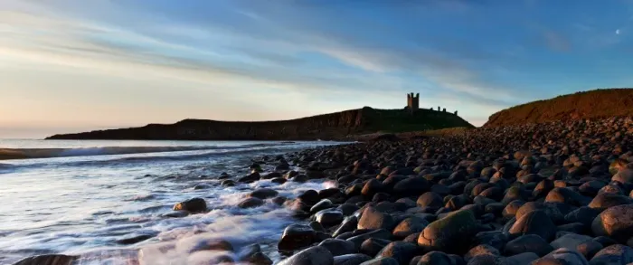 Framed Print : Dunstanburgh Castle, Northumberland, England, United Kingdom, Europe