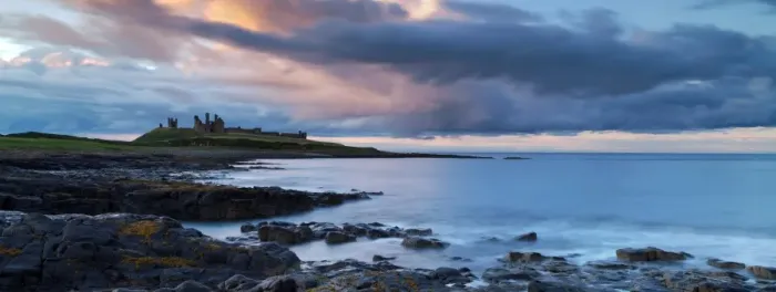 Framed Print : Dunstanburgh Castle, Northumberland, England, United Kingdom, Europe
