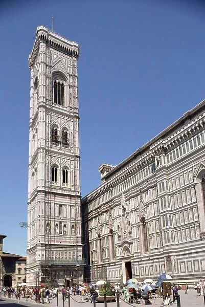 The Duomo and Campanile (cathedral and bell tower) in Florence