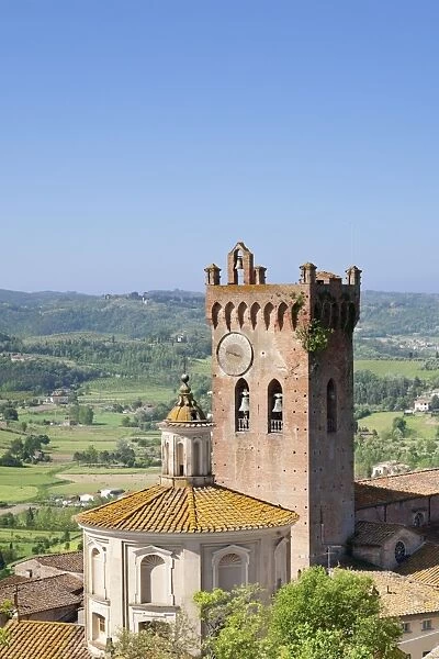 Duomo and Campanile, San Miniato, Pisa Region, Tuscany, Italy, Europe
