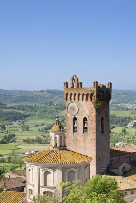 Framed Print : Duomo and Campanile, San Miniato, Pisa Region, Tuscany, Italy, Europe Framed Print : Duomo and Campanile, San Miniato, Pisa Region, Tuscany, Italy, Europe