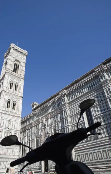 Framed Print : Duomo and Campanile with scooter, Florence, UNESCO World Heritage Site Framed Print : Duomo and Campanile with scooter, Florence, UNESCO World Heritage Site