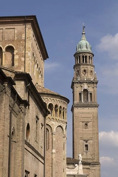 Duomo (Cathedral) and San Giovanni church Bell Tower, Parma, Emilia-Romagna