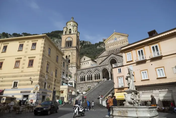 Framed Print : The Duomo Cattedrale Sant Andrea in Amalfi, Costiera Amalfitana, UNESCO World Heritage Site, Campania, Italy, Europe Framed Print : The Duomo Cattedrale Sant Andrea in Amalfi, Costiera Amalfitana, UNESCO World Heritage Site, Campania, Italy, Europe