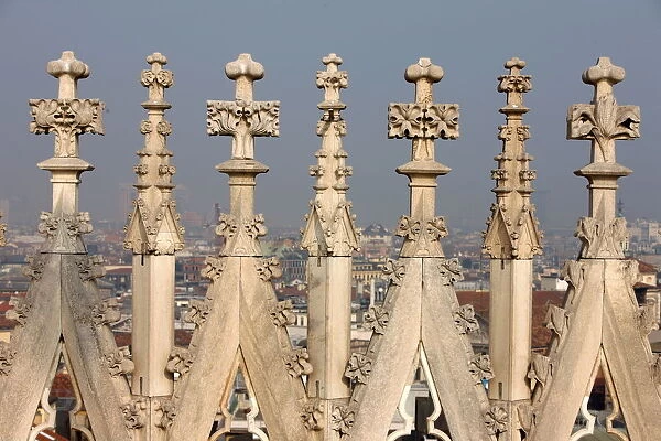 Detail of Duomo, Milan, Lombardy, Italy, Europe
