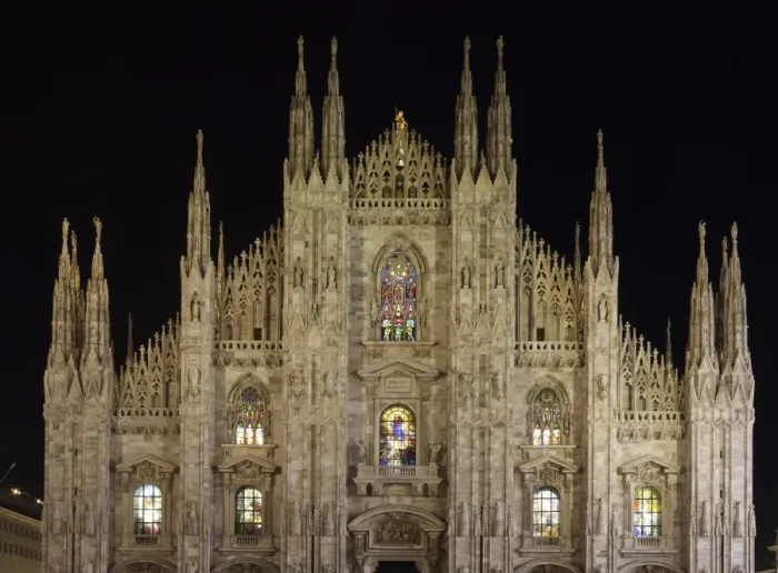 Framed Print : Duomo at night, Milan, Lombardy, Italy, Europe Framed Print : Duomo at night, Milan, Lombardy, Italy, Europe