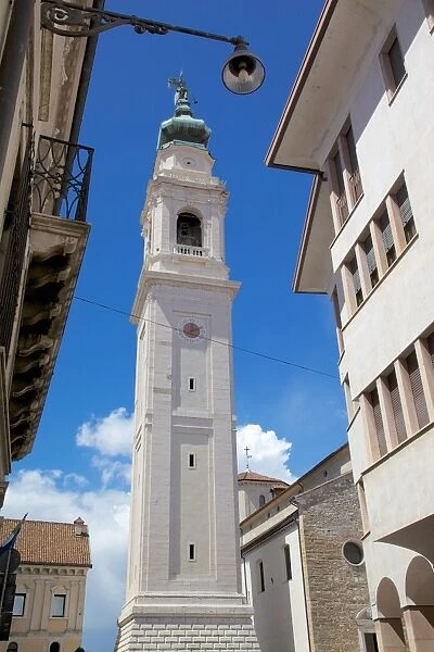Duomo of San Martino Belltower, Piazza dei Duomo, Belluno, Province of Belluno, Veneto, Italy, Europe
