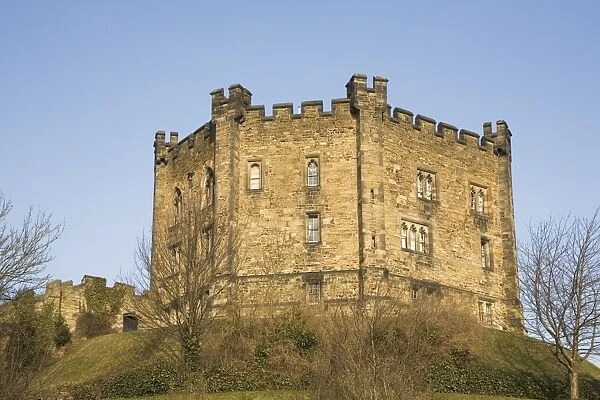 Durham Castle, a motte and bailey structure, UNESCO World Heritage Site