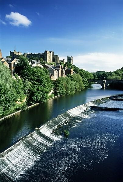Durham centre and River Wear, Durham, County Durham, England, United Kingdom, Europe