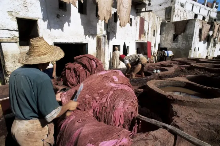 Framed Print : Dyeing vats Framed Print : Dyeing vats