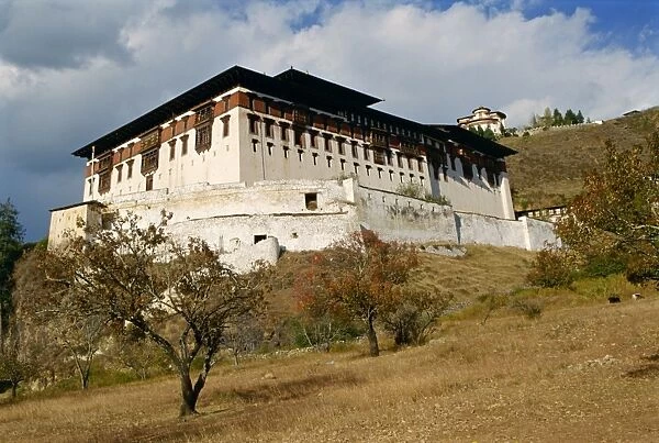 The Dzong (monastery) at Paru in Bhutan, Asia