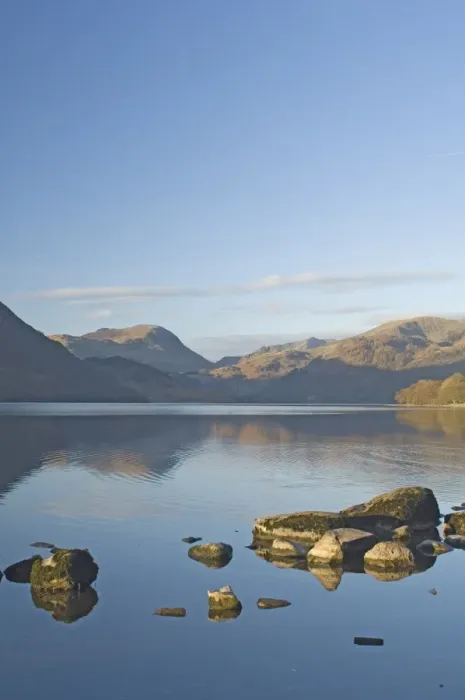 Framed Print : Early light looking south over Lake Ullswater, Lake District National Park Framed Print : Early light looking south over Lake Ullswater, Lake District National Park