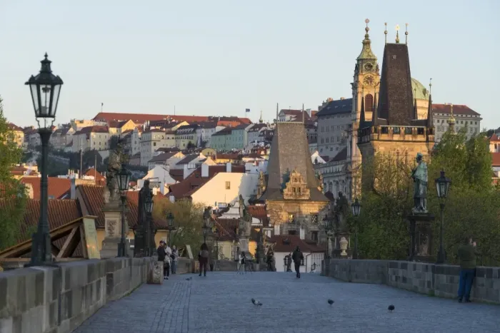 Framed Print : Early morning on Charles Bridge, UNESCO World Heritage Site, Prague, Czech Republic Framed Print : Early morning on Charles Bridge, UNESCO World Heritage Site, Prague, Czech Republic