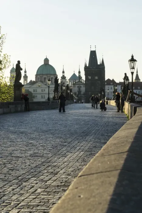 Framed Print : Early morning on Charles Bridge, UNESCO World Heritage Site, Prague, Czech Republic Framed Print : Early morning on Charles Bridge, UNESCO World Heritage Site, Prague, Czech Republic