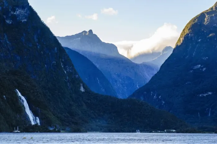 Framed Print : Early morning light in Milford Sound, Fiordland National Park, UNESCO World Heritage Site, South Island, New Zealand, Pacific Framed Print : Early morning light in Milford Sound, Fiordland National Park, UNESCO World Heritage Site, South Island, New Zealand, Pacific