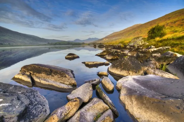 Framed Print : Early morning at Llynau Mymbyr, Snowdonia National Park, Wales, United Kingdom, Europe Framed Print : Early morning at Llynau Mymbyr, Snowdonia National Park, Wales, United Kingdom, Europe