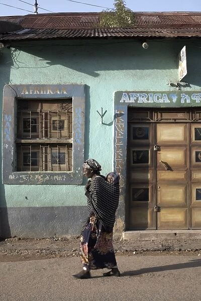 Early morning on the streets of Harar, Ethiopia, Africa