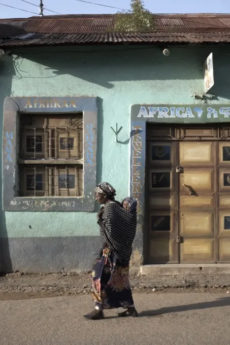 Framed Print : Early morning on the streets of Harar, Ethiopia, Africa Framed Print : Early morning on the streets of Harar, Ethiopia, Africa