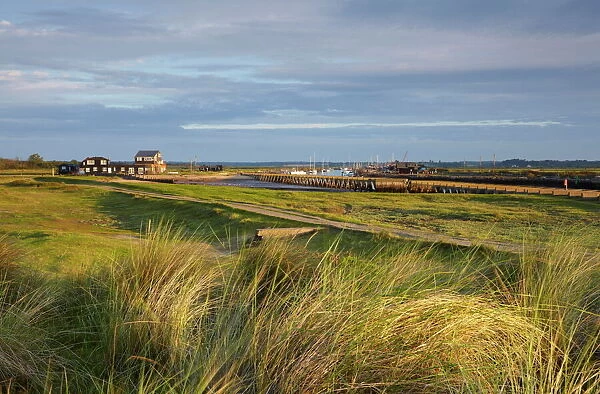An early morning view of the River Blyth at Walberswick, Suffolk, England