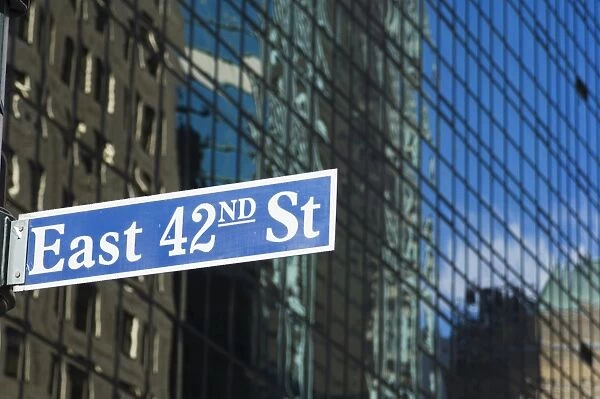 East 42nd Street sign