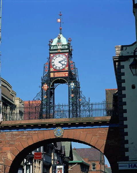 The East Gate Clock, Chester, Cheshire, England, United Kingdom, Europe