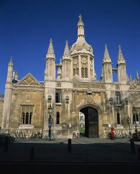 The East front of Kings College, Cambridge, Cambridgeshire, England, United Kingdom