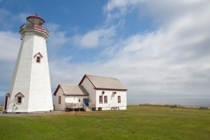 Framed Print : East Point Lighthouse, East Point, Prince Edward Island, Canada, North America