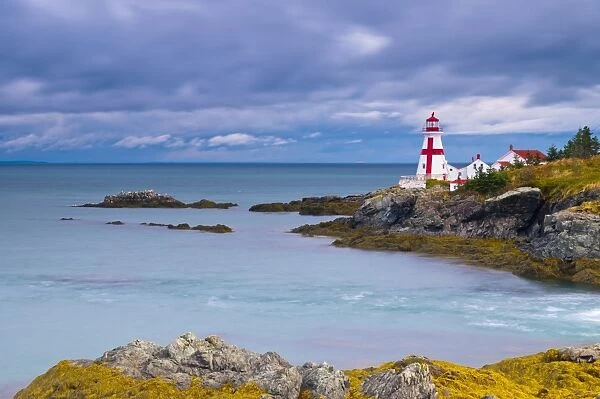 East Quoddy (Head Harbour) Lighthouse, Campobello Island, New Brunswick, Canada, North America