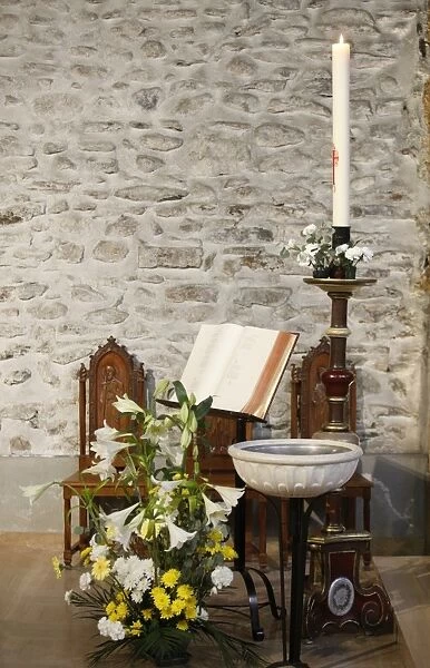 Easter candle, Megeve, Haute Savoie, France, Euruope