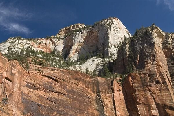 Eastern view from the Temple of Sinawava area, Zion National Park, Utah