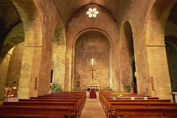 Eglesia de St. Vicene (Church of Sant Vicenc), Besalu, Catalonia, Spain, Europe