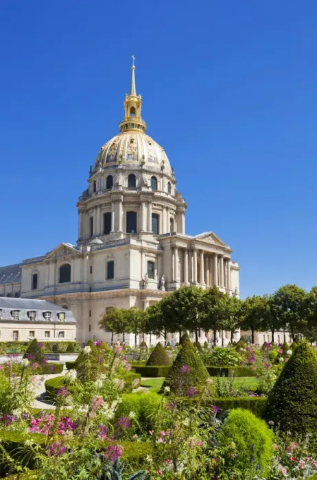 Framed Print : Eglise du Dome, Les Invalide, and formal gardens, Paris, France, Europe Framed Print : Eglise du Dome, Les Invalide, and formal gardens, Paris, France, Europe