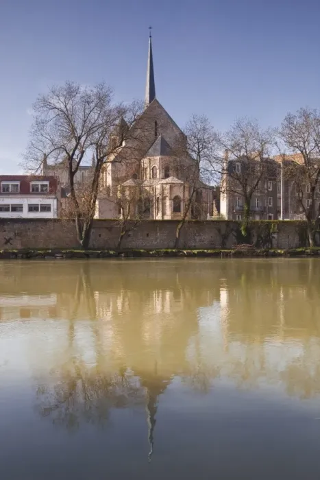 Framed Print : Eglise Sainte Radegonde reflected in the River Vienne, Poitiers, Vienne, Poitou-Charentes, France, Europe Framed Print : Eglise Sainte Radegonde reflected in the River Vienne, Poitiers, Vienne, Poitou-Charentes, France, Europe