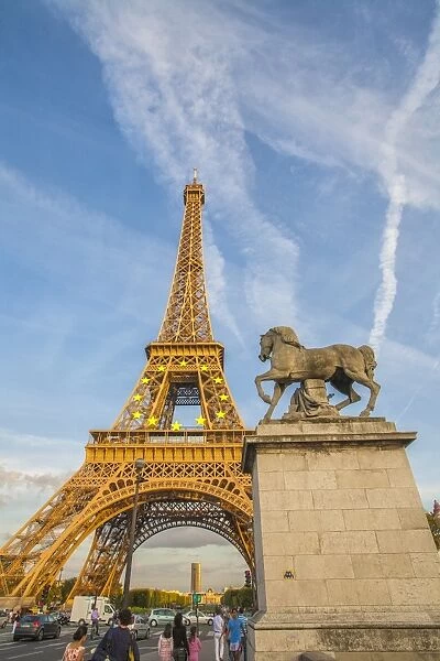 The Eiffel Tower, Champ de Mars, Paris, France, Europe