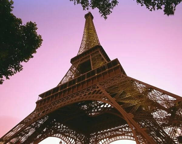 The Eiffel Tower at dusk, Paris, France, Europe