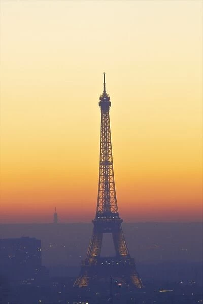 Eiffel Tower at sunset, Paris, France, Europe