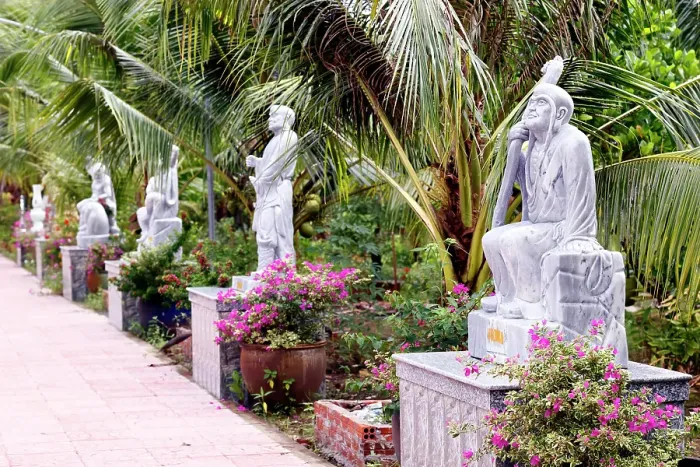 Framed Print : Eighteen Arhats of Mahayana Buddhism await return of Buddha as Maitreya, Long Quang Pagoda, An Giang Province, Mekong Delta, Vietnam Framed Print : Eighteen Arhats of Mahayana Buddhism await return of Buddha as Maitreya, Long Quang Pagoda, An Giang Province, Mekong Delta, Vietnam