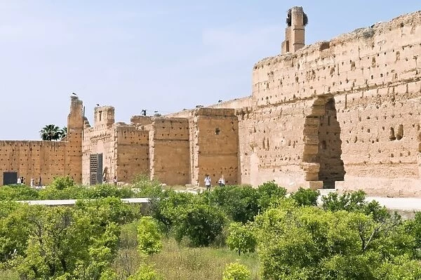 El Badi Palace, Marrakech, Morocco, North Africa, Africa