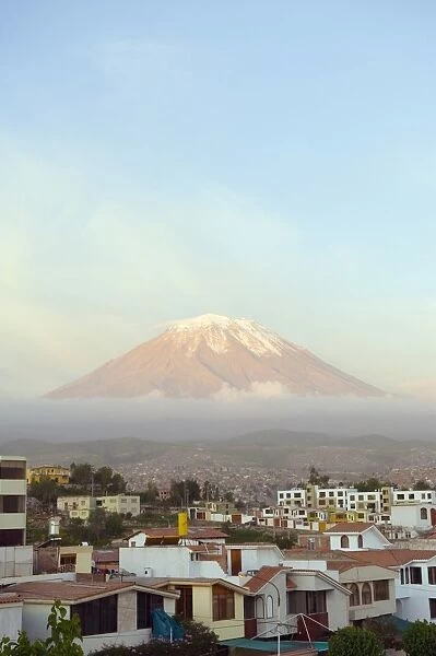 El Misti volcano, 5822m, above city, Arequipa, Peru, South America
