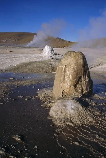 El Tatio Geysers, the Andes at 4, 300m, northern Chile, South America