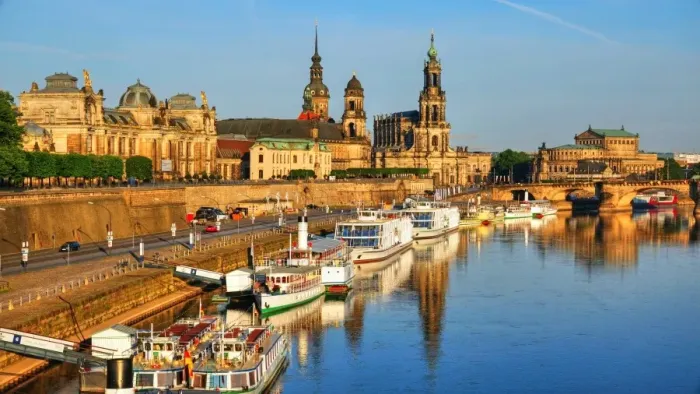 Framed Print : Elbe River and Old Town skyline, Dresden, Saxony, Germany, Europe Framed Print : Elbe River and Old Town skyline, Dresden, Saxony, Germany, Europe