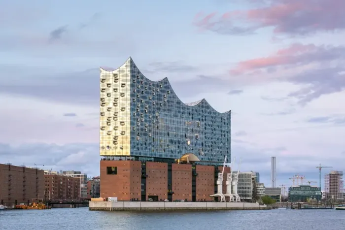 Framed Print : Elbphilharmonie (Elbe Philharmonic Hall) concert hall on the Elbe River at sunset Framed Print : Elbphilharmonie (Elbe Philharmonic Hall) concert hall on the Elbe River at sunset